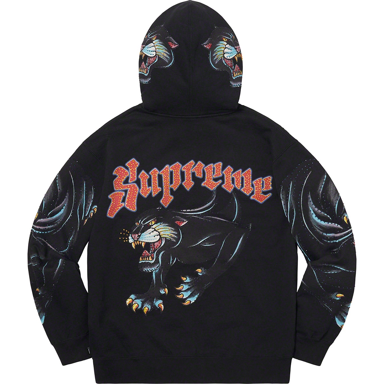 Panther Zip Up Hooded Sweatshirt view 17